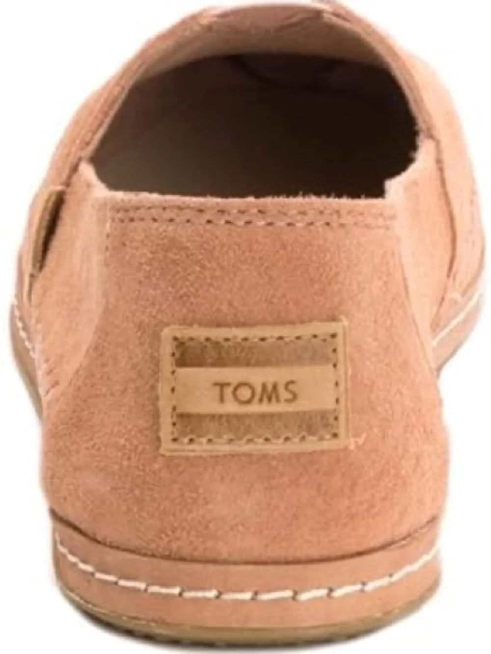 New TOMS Suede Slip-On Loafers in Blush Peach - Picture 3 of 3